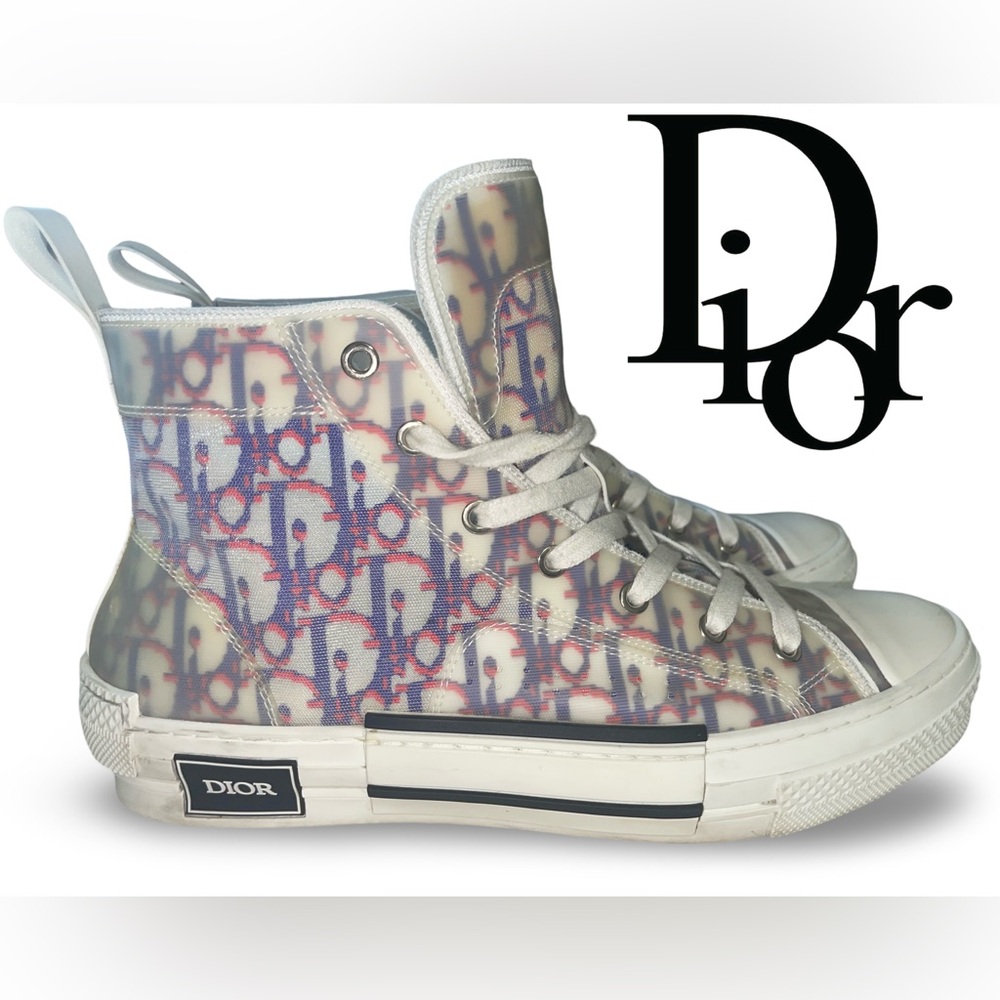 Dior B23 High Top (Red Blue Oblique)